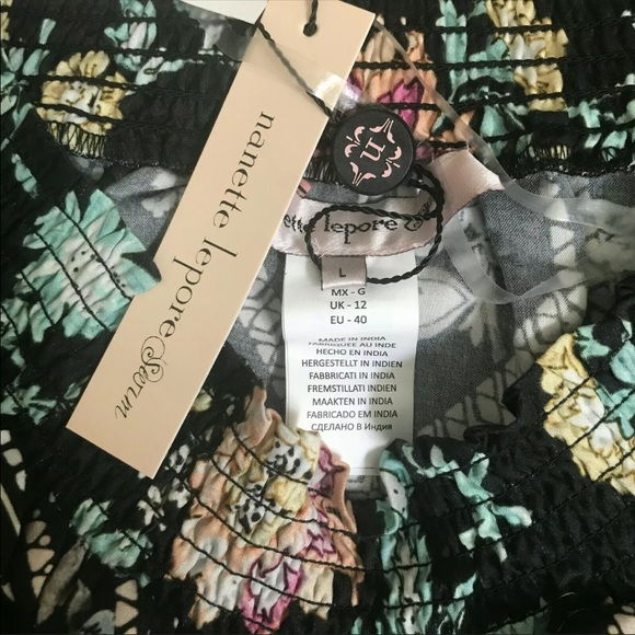 Nanette Lepore Tunic Cover Up Off-The-Shoulder - Picture 3 of 5